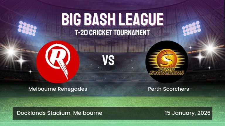 BBL ID Login Bet Book 247 Melbourne Renegades vs Perth Scorchers