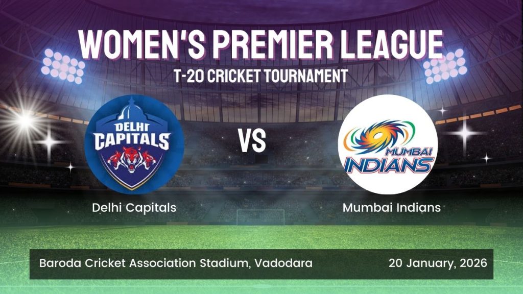 Login WPL ID Betbhai 247 Delhi Capitals vs Mumbai Indians: WPL 2026