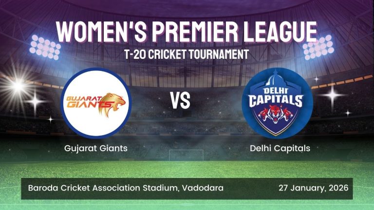 Login WPL ID Bet Bhai 247 Gujarat Giants vs Delhi Capitals WPL 2026