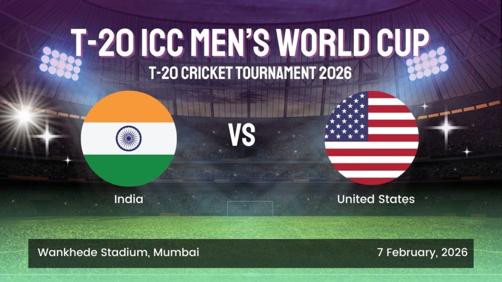 T20 ID Bet Bazar 247 India vs United States