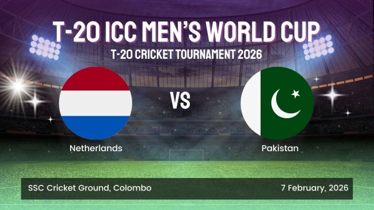 T20 ID BetBazar247 Netherlands vs Pakistan 2026